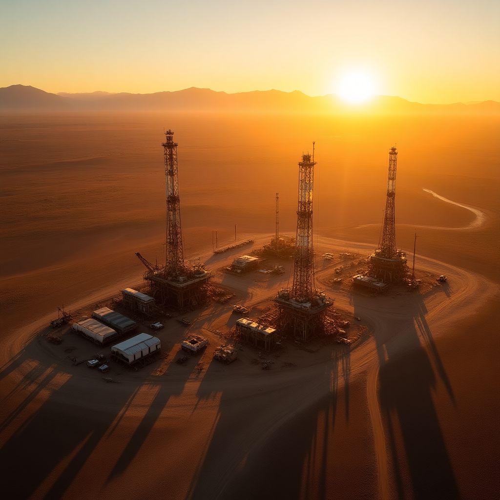 Instalaciones petroleras en Vaca Muerta